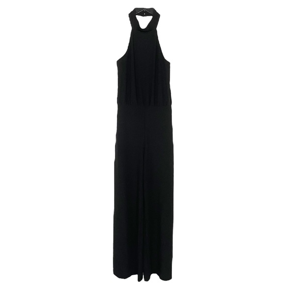 Lulus Moment For Life Halter Jumpsuit Black - Picture 4 of 9